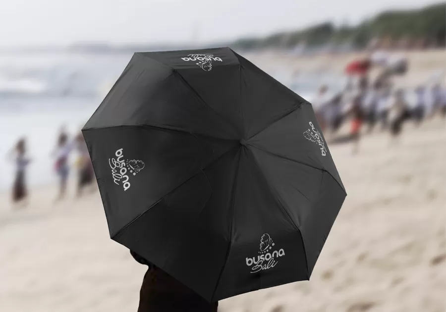 Custom Umbrella Printing with your Brand Logo at Bali Print Shop
